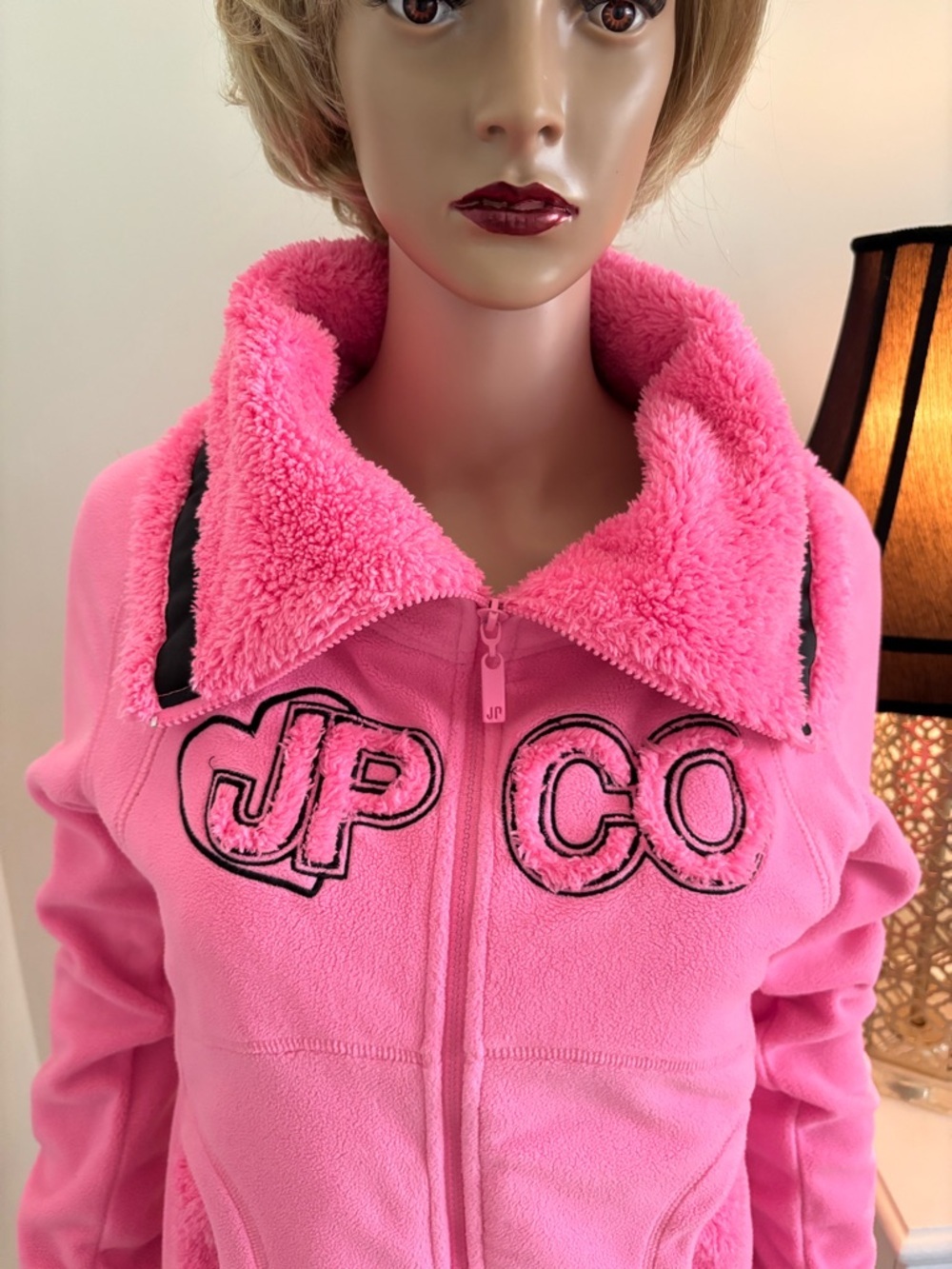 Pink JP Co. Fleece Zip-Up Jacket - Picture 5 of 15